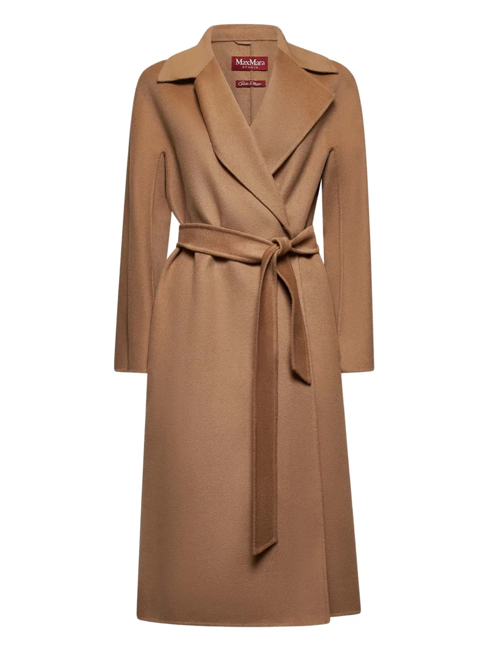 Max Mara belted wrap coat Bruin