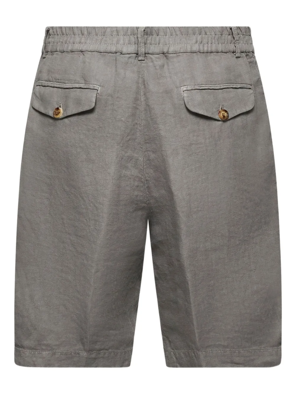 Brunello Cucinelli pleated linen shorts Grijs