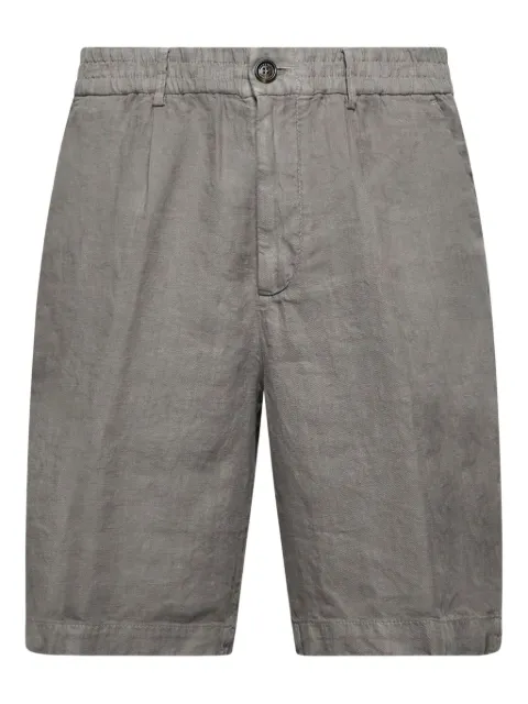 Brunello Cucinelli pleated linen shorts