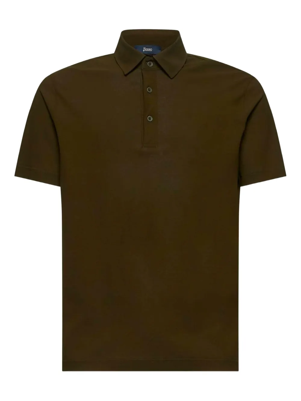 Herno three-button polo shirt Groen