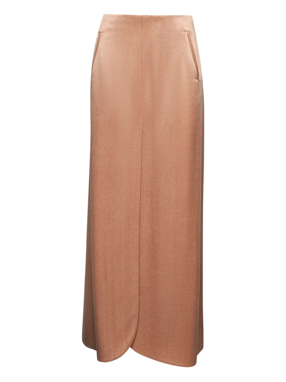 Giorgio Armani Satijnen midi-rok RED CLAY