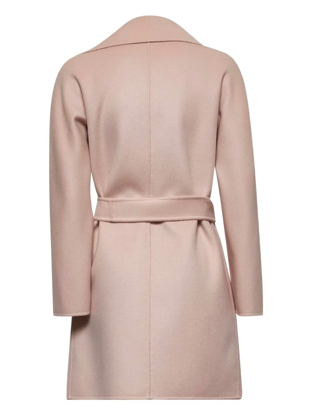 Max Mara belted wool-blend coat Roze