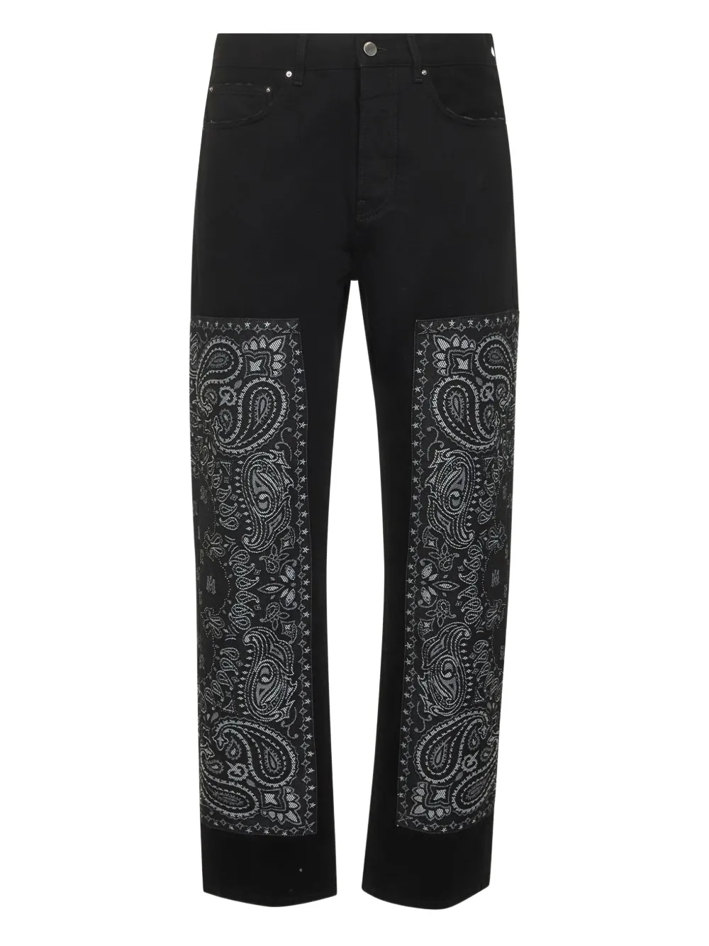 AMIRI bandana-panel jeans Zwart
