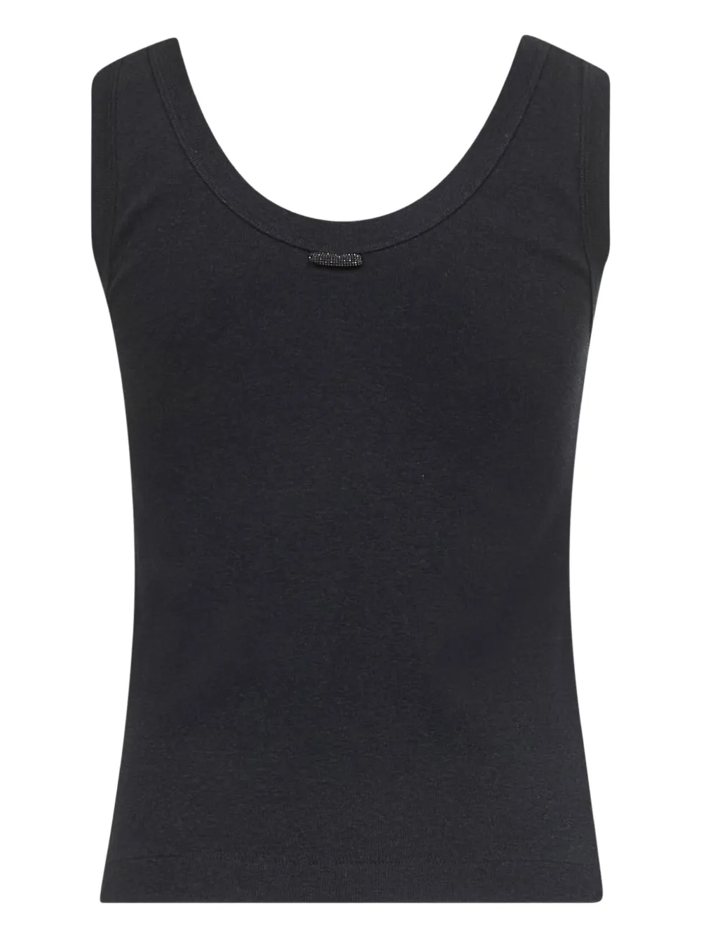 Brunello Cucinelli Tanktop van katoenblend Zwart