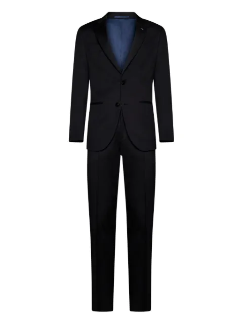 D4.0 notched-lapels single-breasted suit