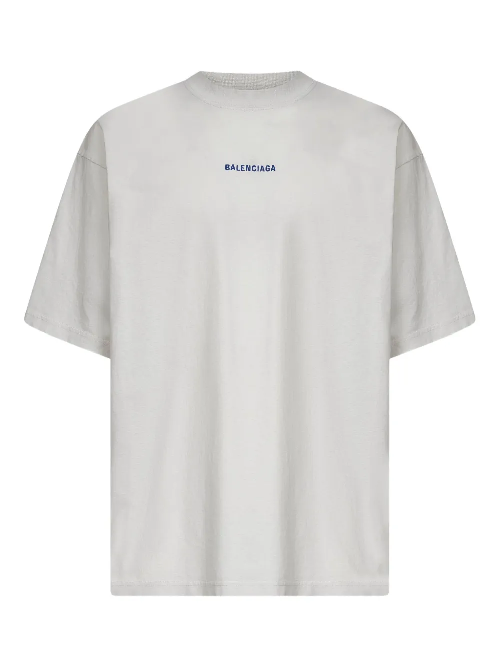 Balenciaga T-shirt met logo en ronde hals Grijs