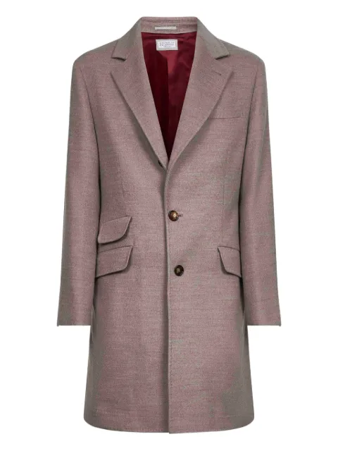 Brunello Cucinelli notched-lapel single-breasted coat