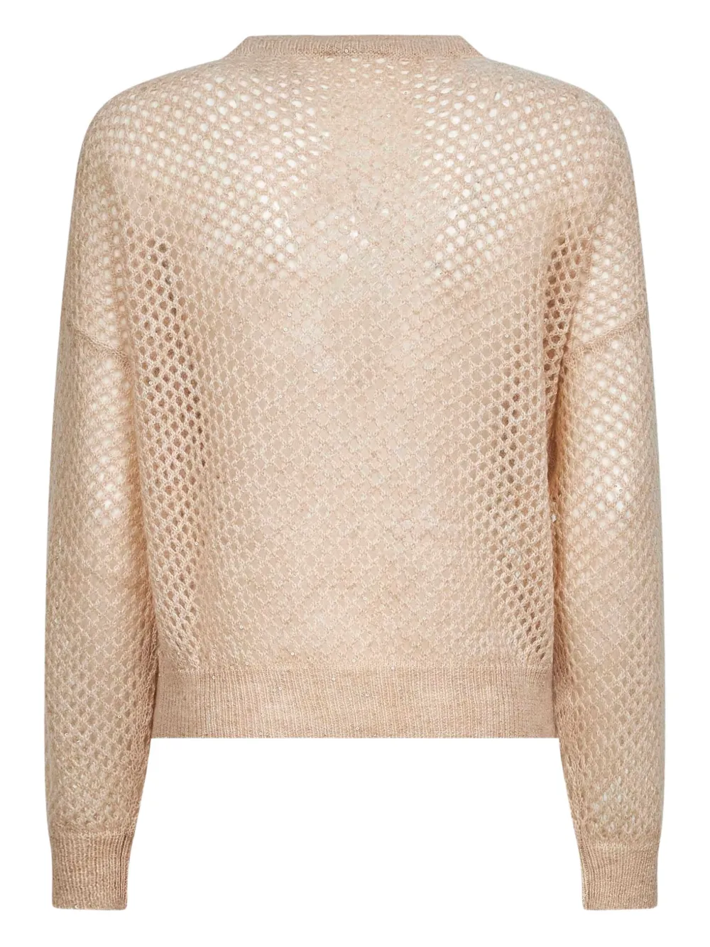 Brunello Cucinelli open-knit sweater Beige