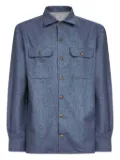 Brunello Cucinelli patch-pocket buttoned shirt - Blue