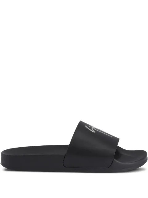 Giuseppe Zanotti sandalias Brett con aplique del logo