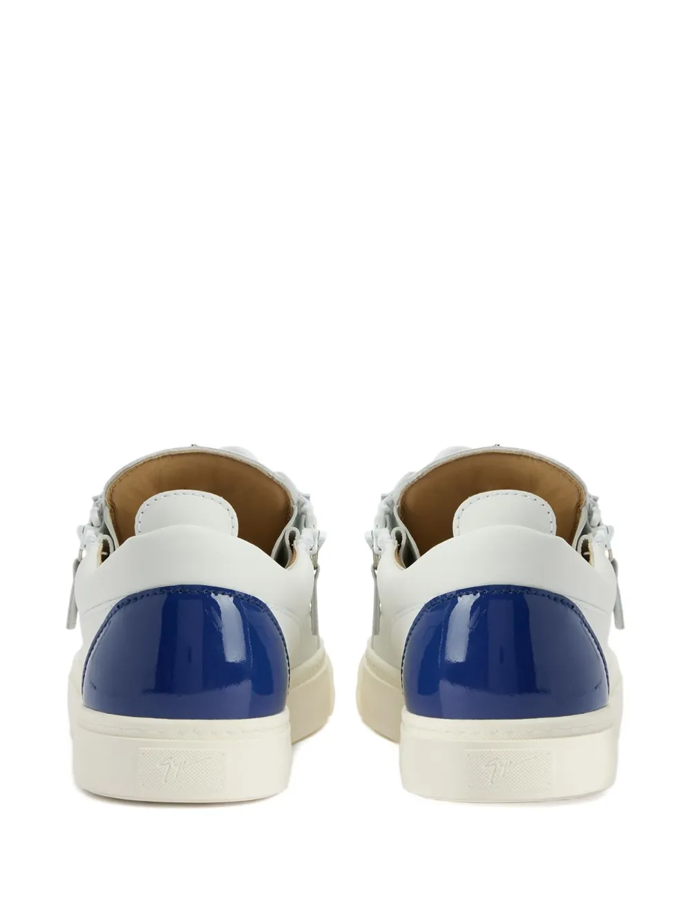 Giuseppe Zanotti Frankie zip-detail leather trainers White