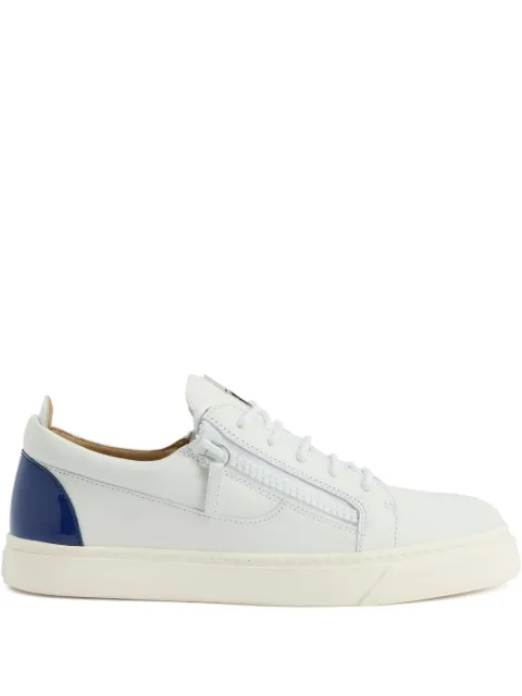 Giuseppe Zanotti Frankie zip-detail leather trainers