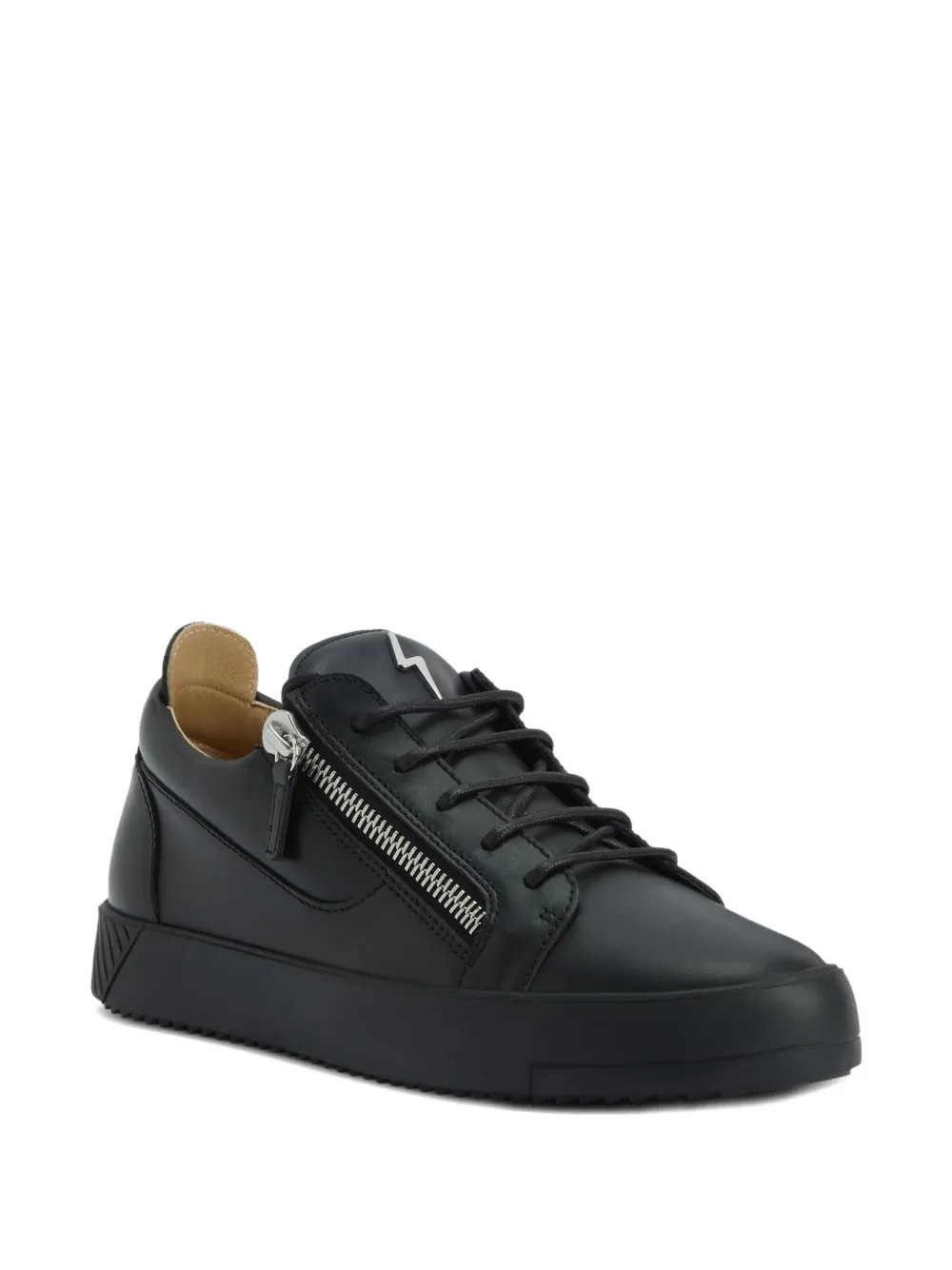 Giuseppe Zanotti Frankie zip-detail leather sneakers Black