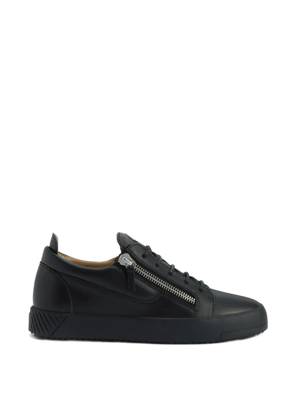 Giuseppe Zanotti Frankie zip-detail leather sneakers Black