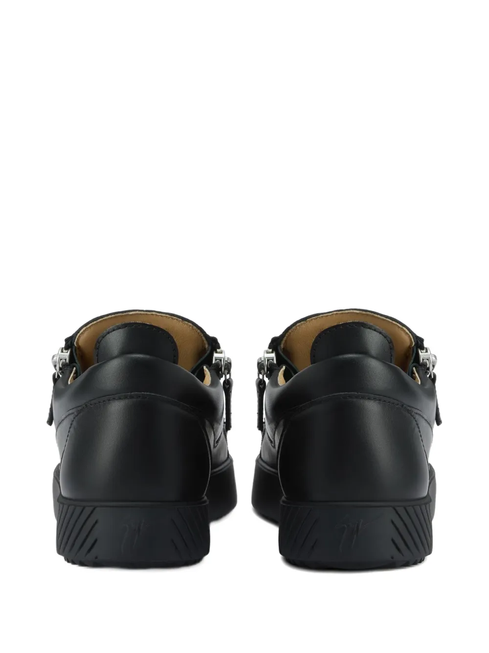 Giuseppe Zanotti Frankie zip-detail leather sneakers Black