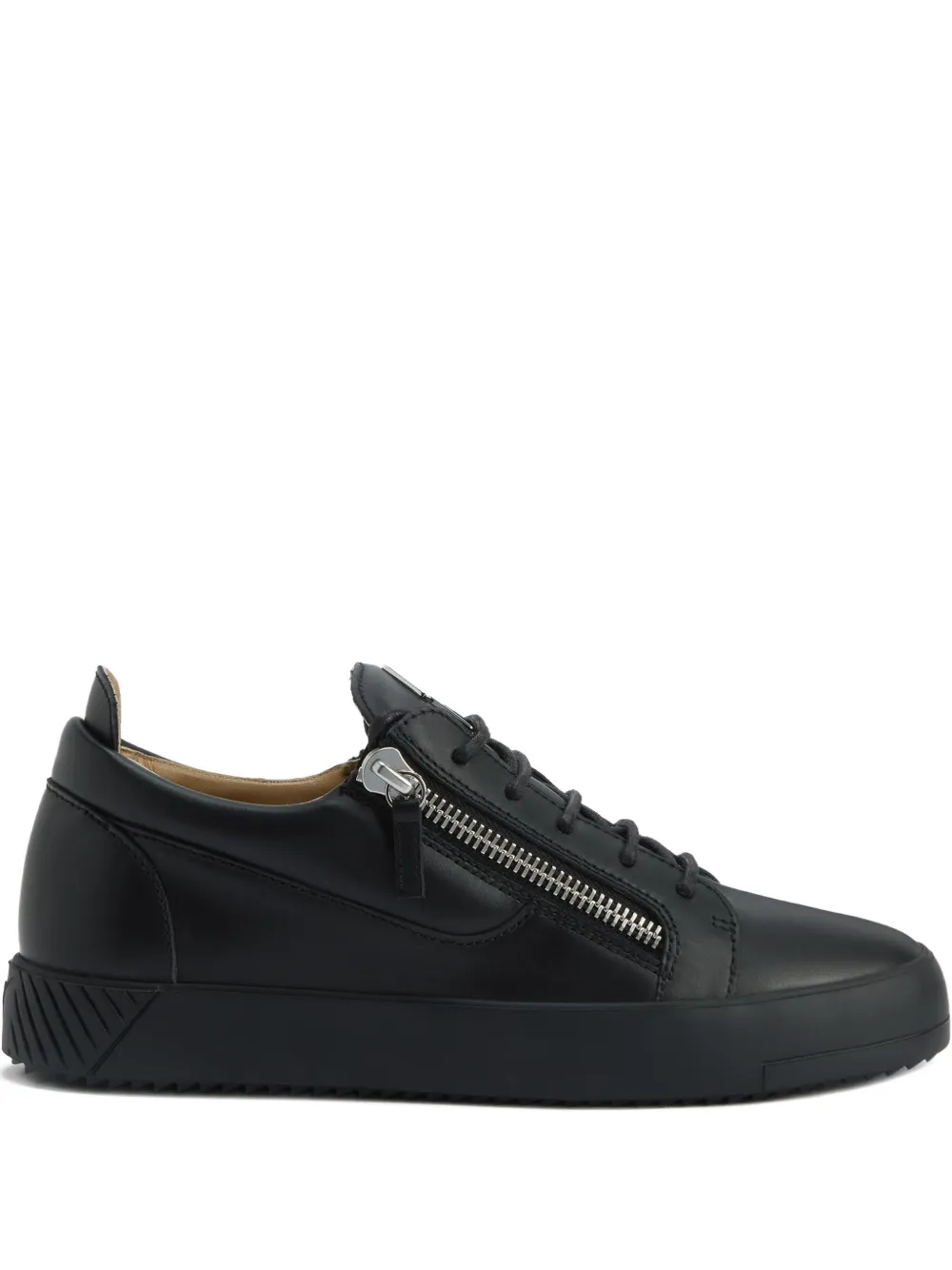 Giuseppe Zanotti Frankie zip-detail leather sneakers Black