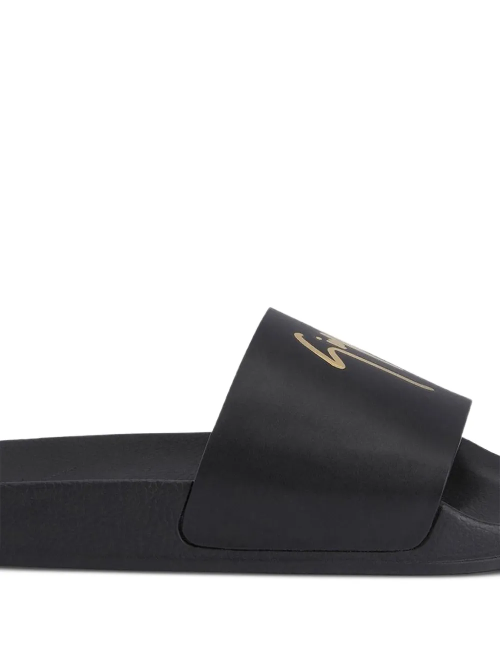 Giuseppe Zanotti Brett logo-embellished leather slides Black
