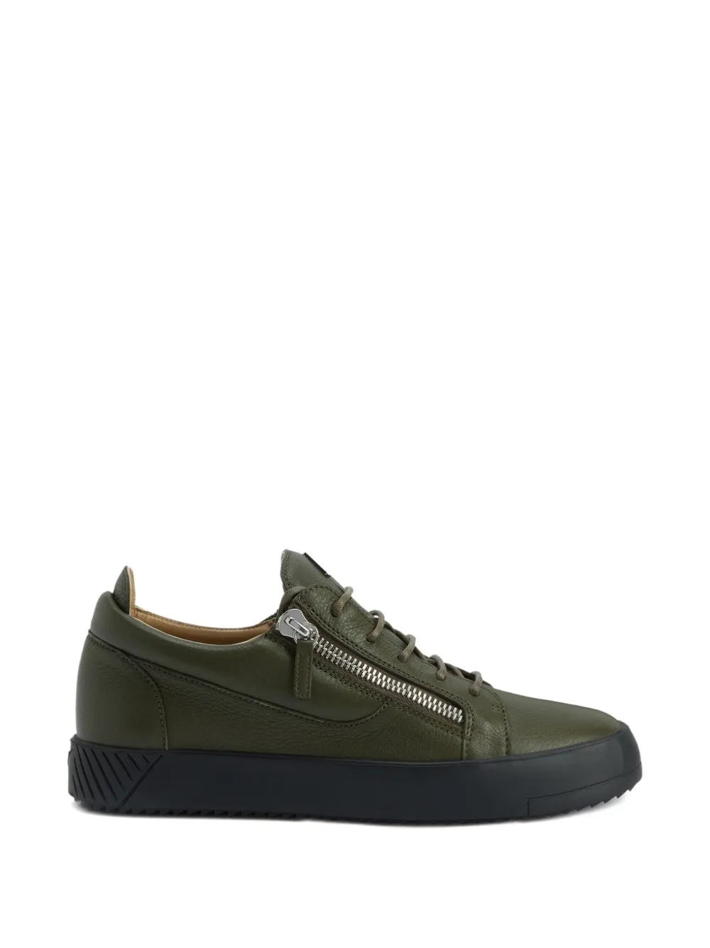 Giuseppe Zanotti Frankie zip-detail leather sneakers Green