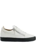 Giuseppe Zanotti zip-detail leather low-top sneakers - White