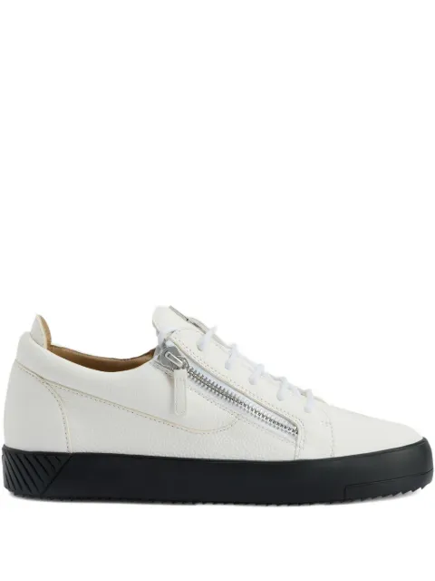 Giuseppe Zanotti zip-detail leather low-top sneakers