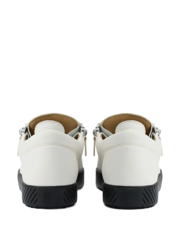 Giuseppe Zanotti ジップディテール レザースニーカー | ホワイト
