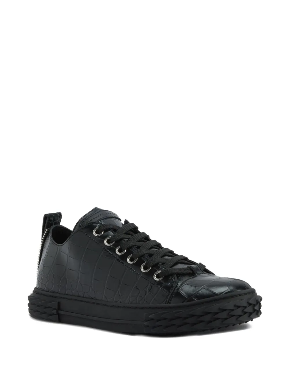 Giuseppe Zanotti Tênis Blabber com efeito pele de crocodilo | Cano baixo | Image 2