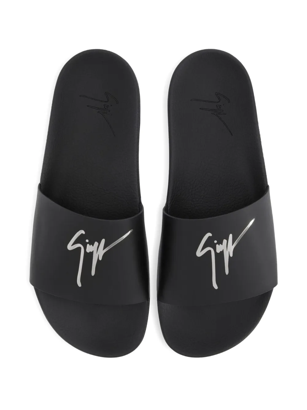 Giuseppe Zanotti Brett signature-embellished leather sandals Black