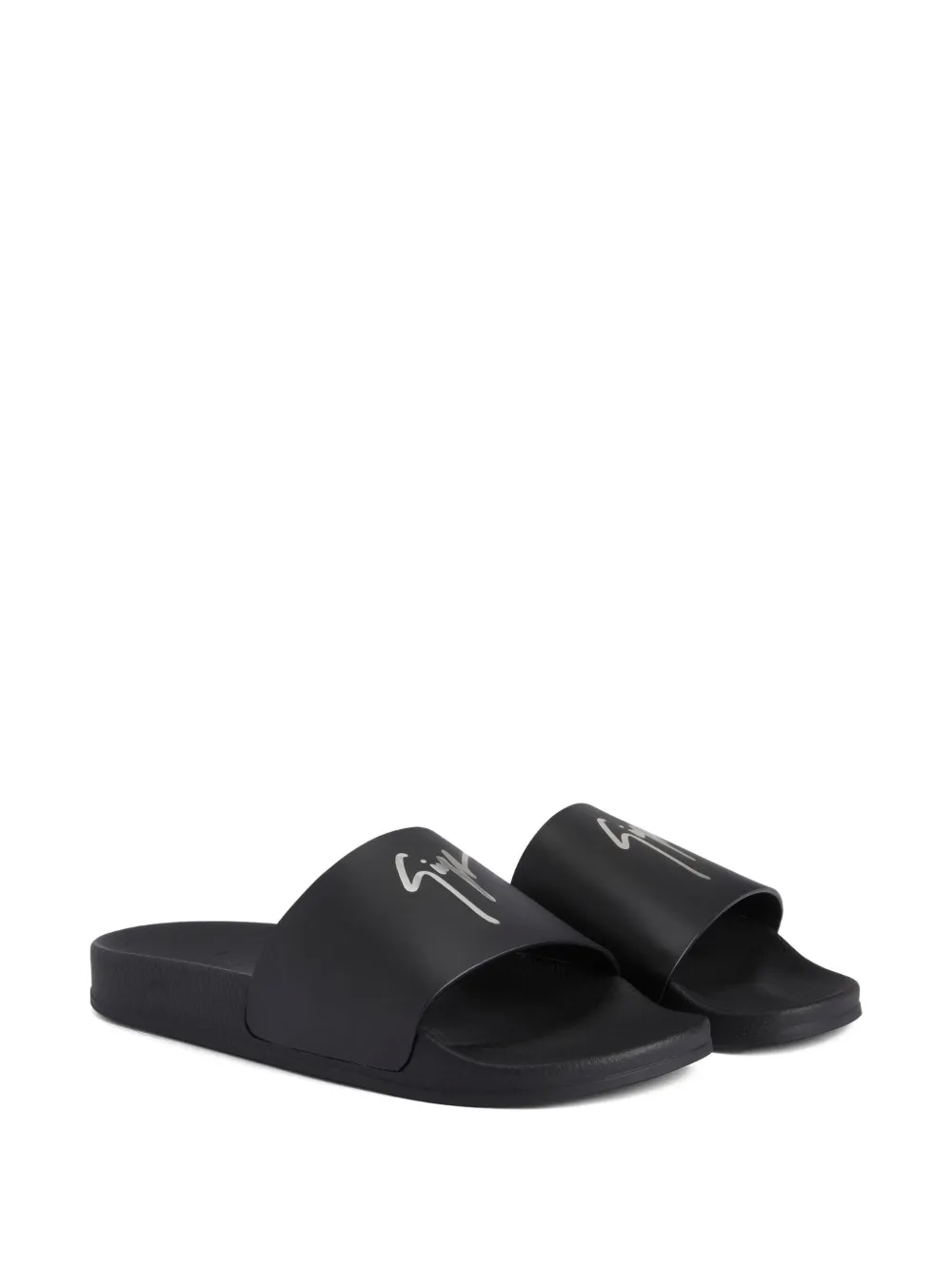 Giuseppe Zanotti Brett signature-embellished leather sandals Black
