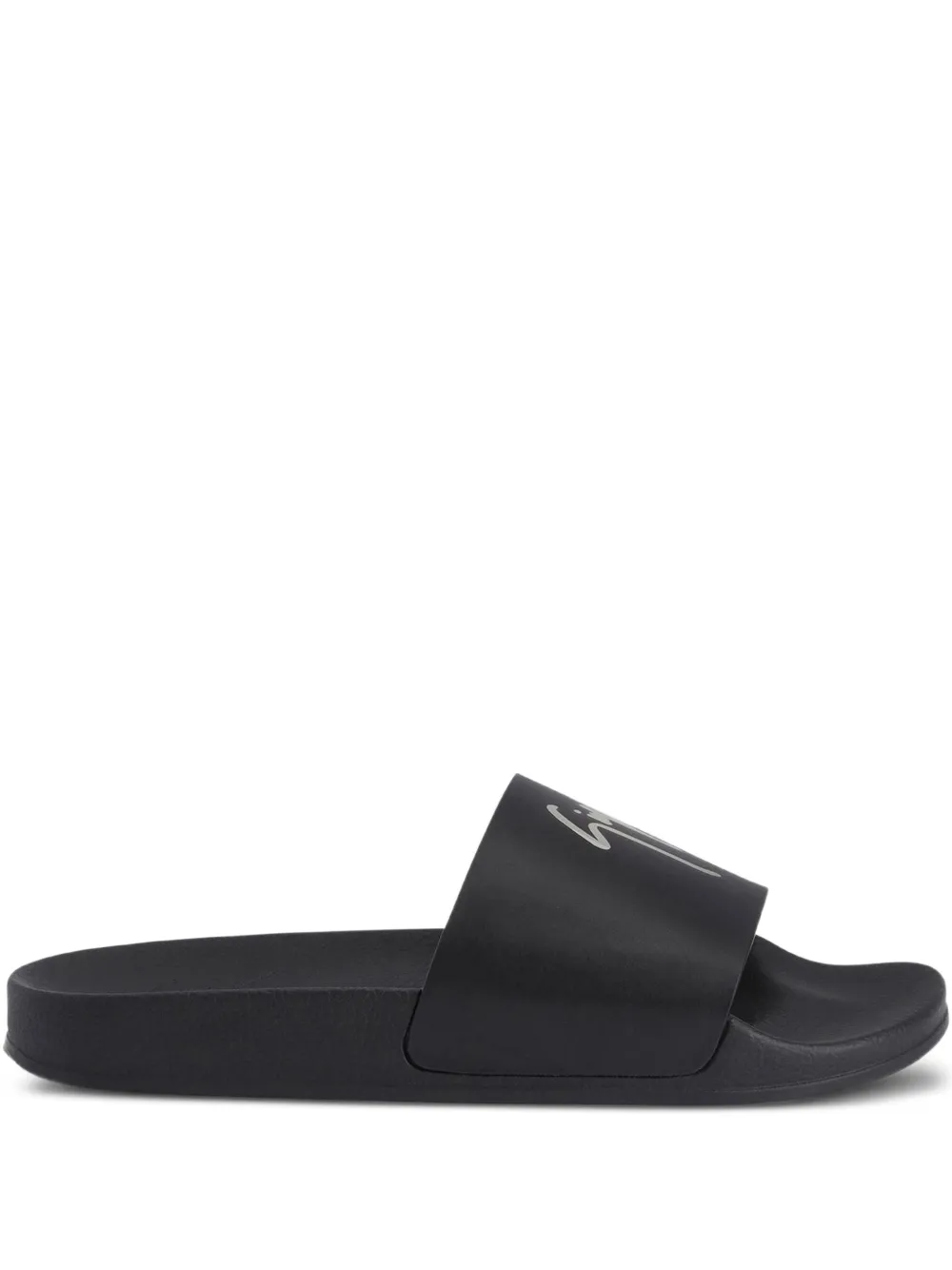 Giuseppe Zanotti Brett signature-embellished leather sandals Black