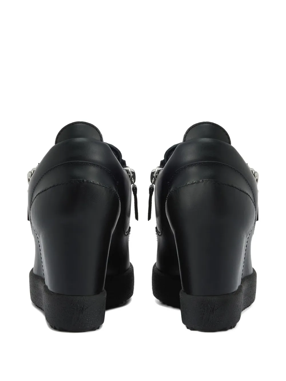 Giuseppe Zanotti Addy wedge zip-detail sneakers Black