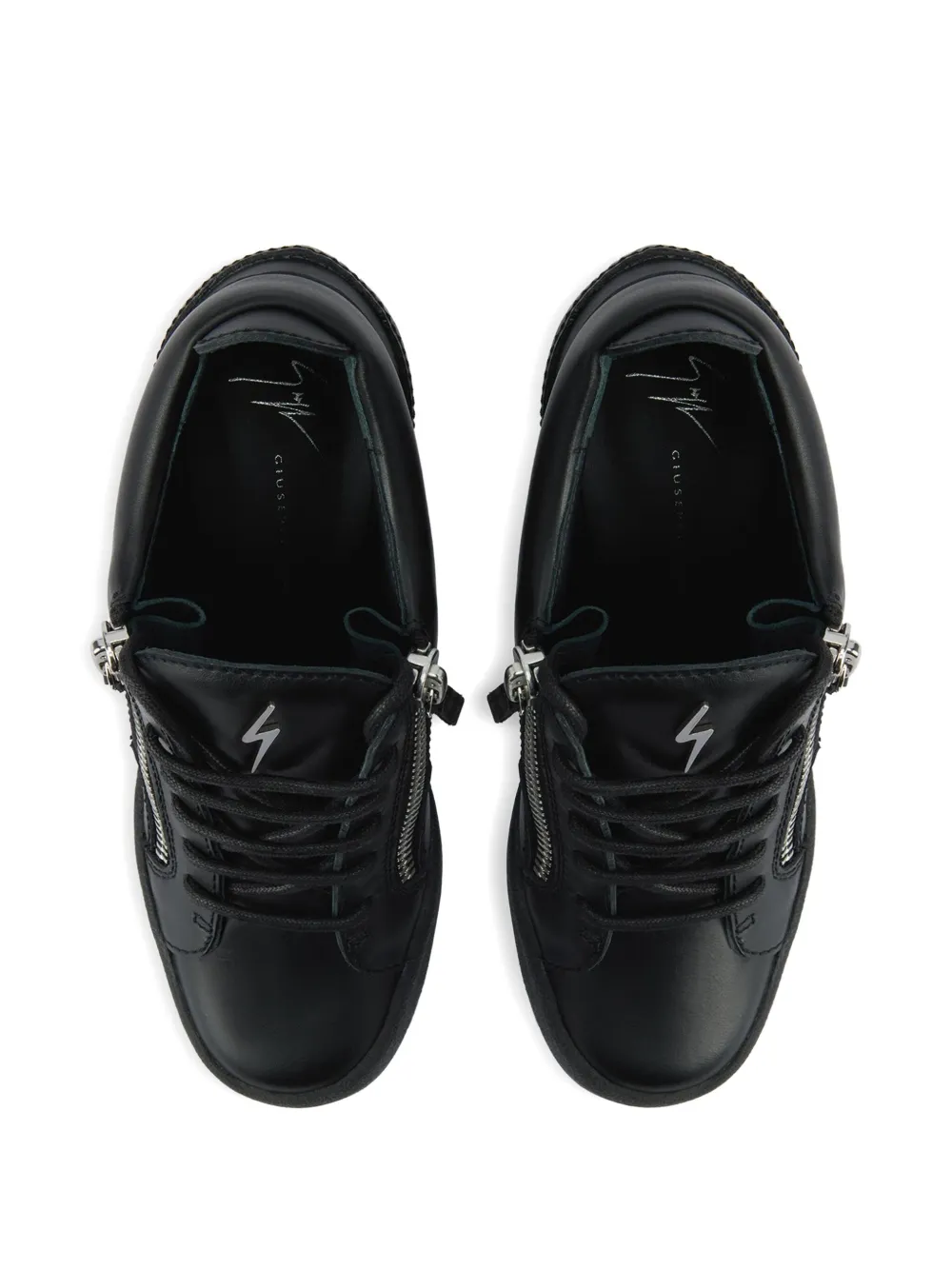 Giuseppe Zanotti Addy wedge zip-detail sneakers Black
