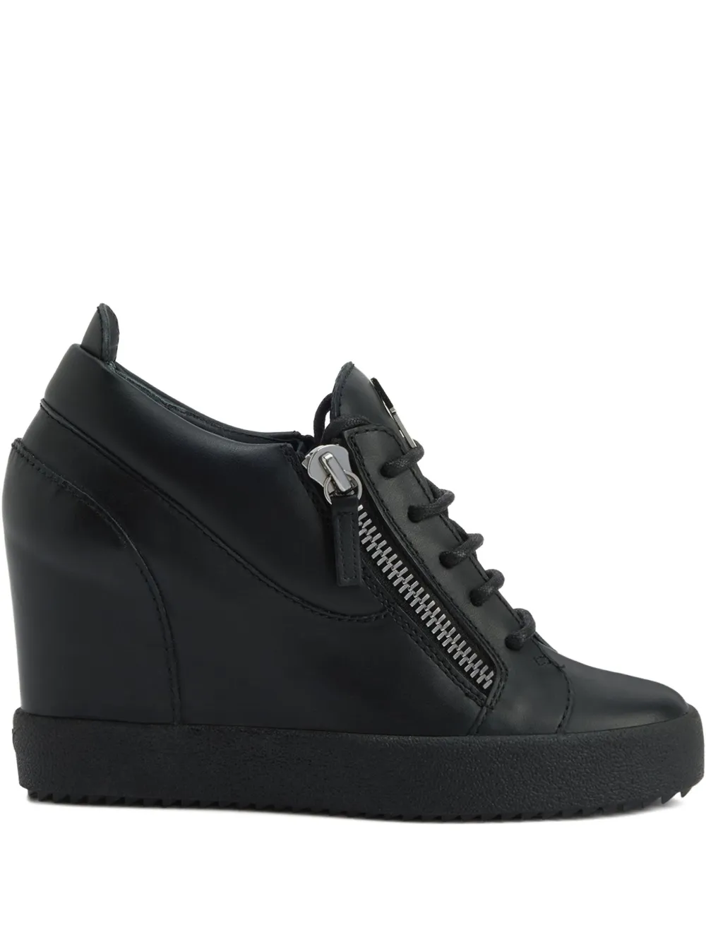 Giuseppe Zanotti Addy wedge zip-detail sneakers Black