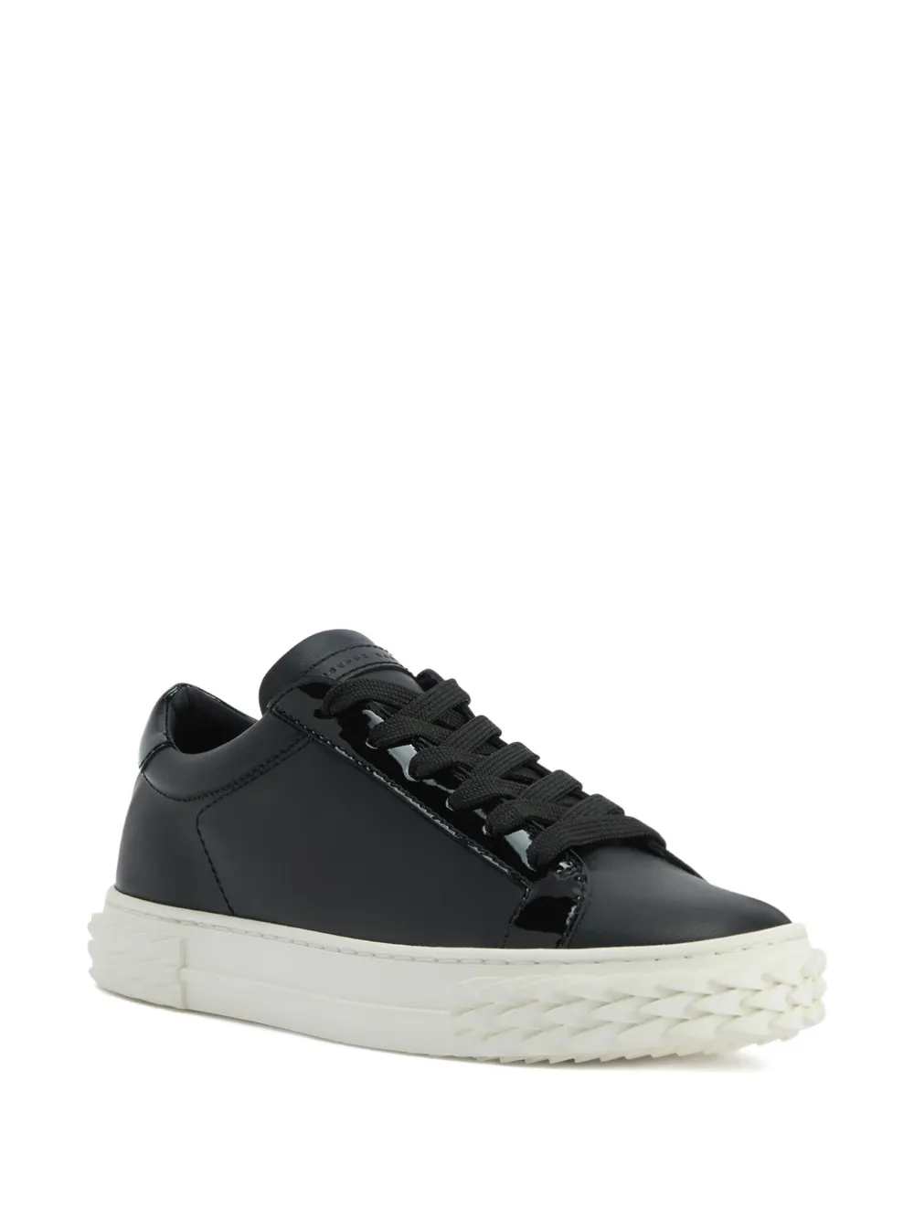 Giuseppe Zanotti Blabber Sneakers Aus Lackleder In Black