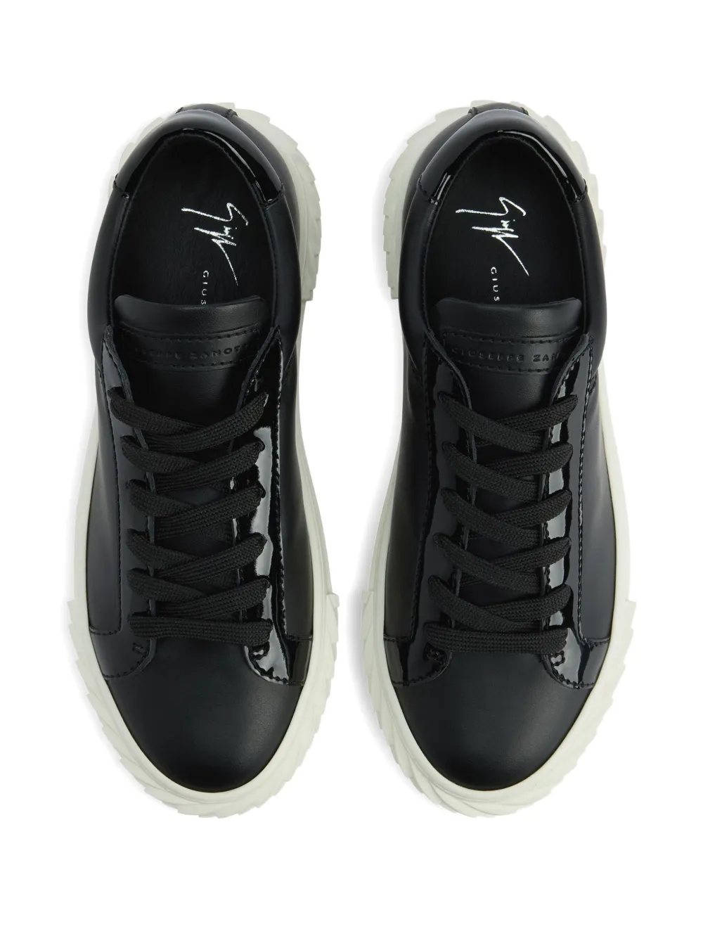 Giuseppe Zanotti Blabber Sneakers Aus Lackleder In Black