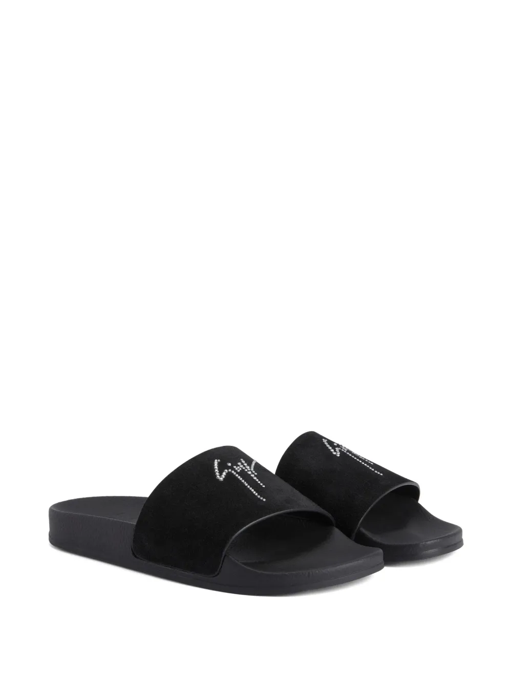 Giuseppe Zanotti Brett crystal-embellished sandals Black