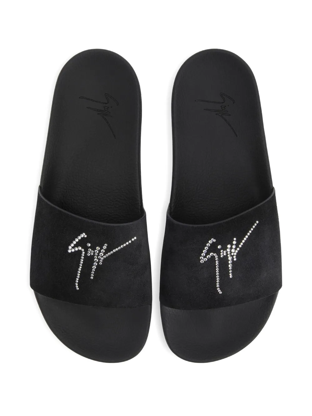 Giuseppe Zanotti Brett crystal-embellished sandals Black
