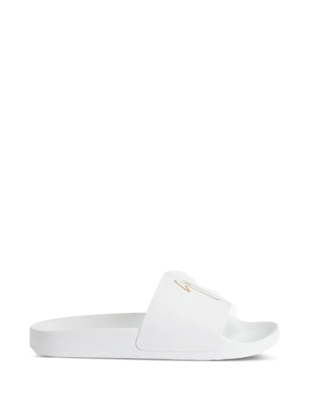 Giuseppe Zanotti Brett Leather Logo Slides