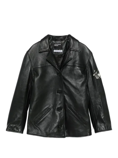 Enfants Riches Déprimés button-fastening leather jacket