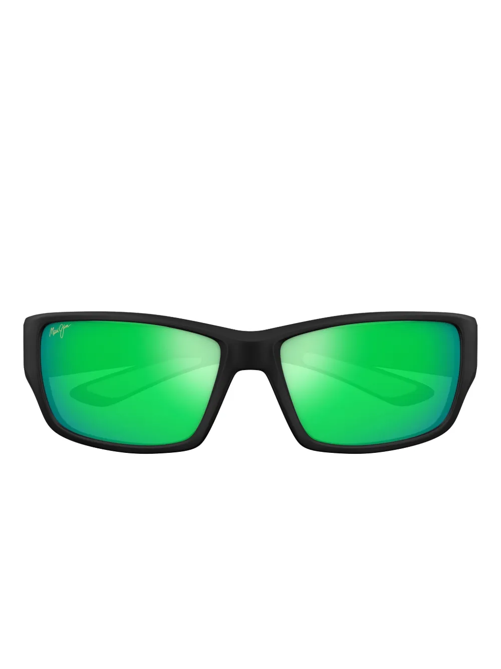 Maui Jim Mirrored Sunglasses In Green