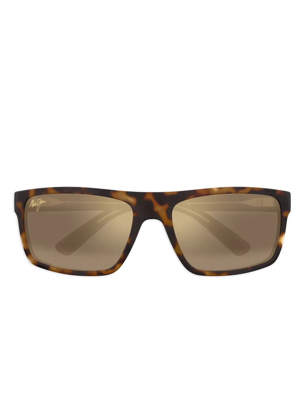 Maui Jim Zonnebril met rechthoekig montuur Bruin