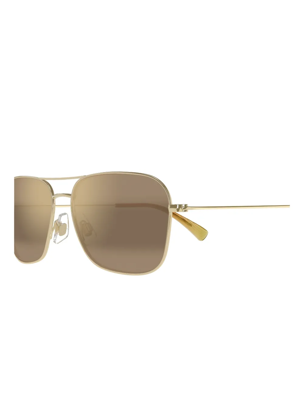 Maui Jim Na'auao zonnebril met vierkant montuur Goud
