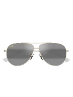 Maui Jim Hau'oli XL Sunglasses | Gold | FARFETCH SG