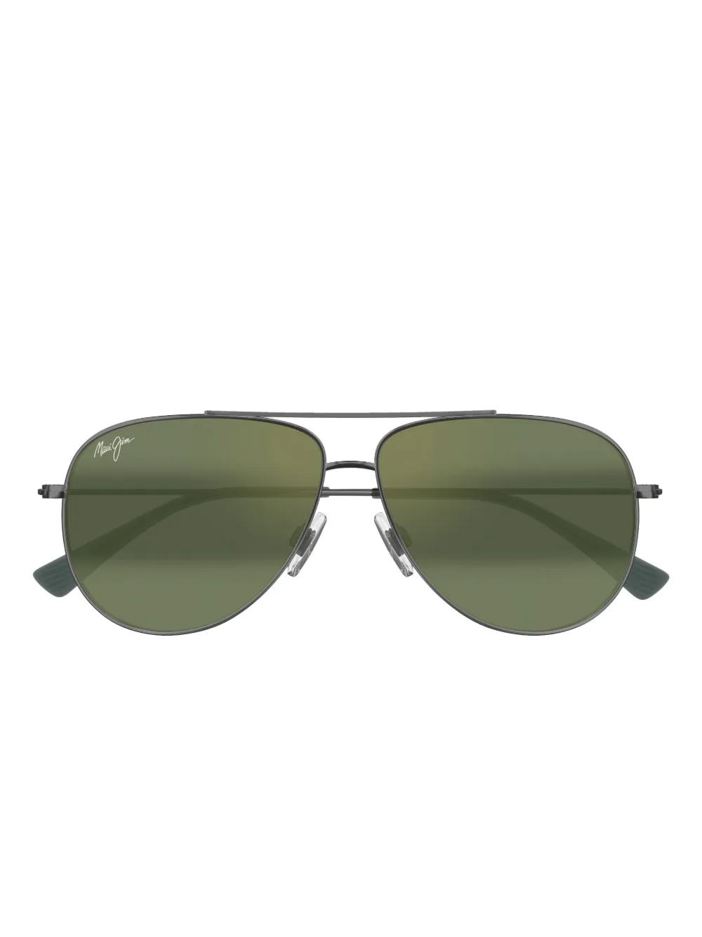 Maui Jim Hauoli 59mm Polarizedplus2® Aviator Sunglasses In Green