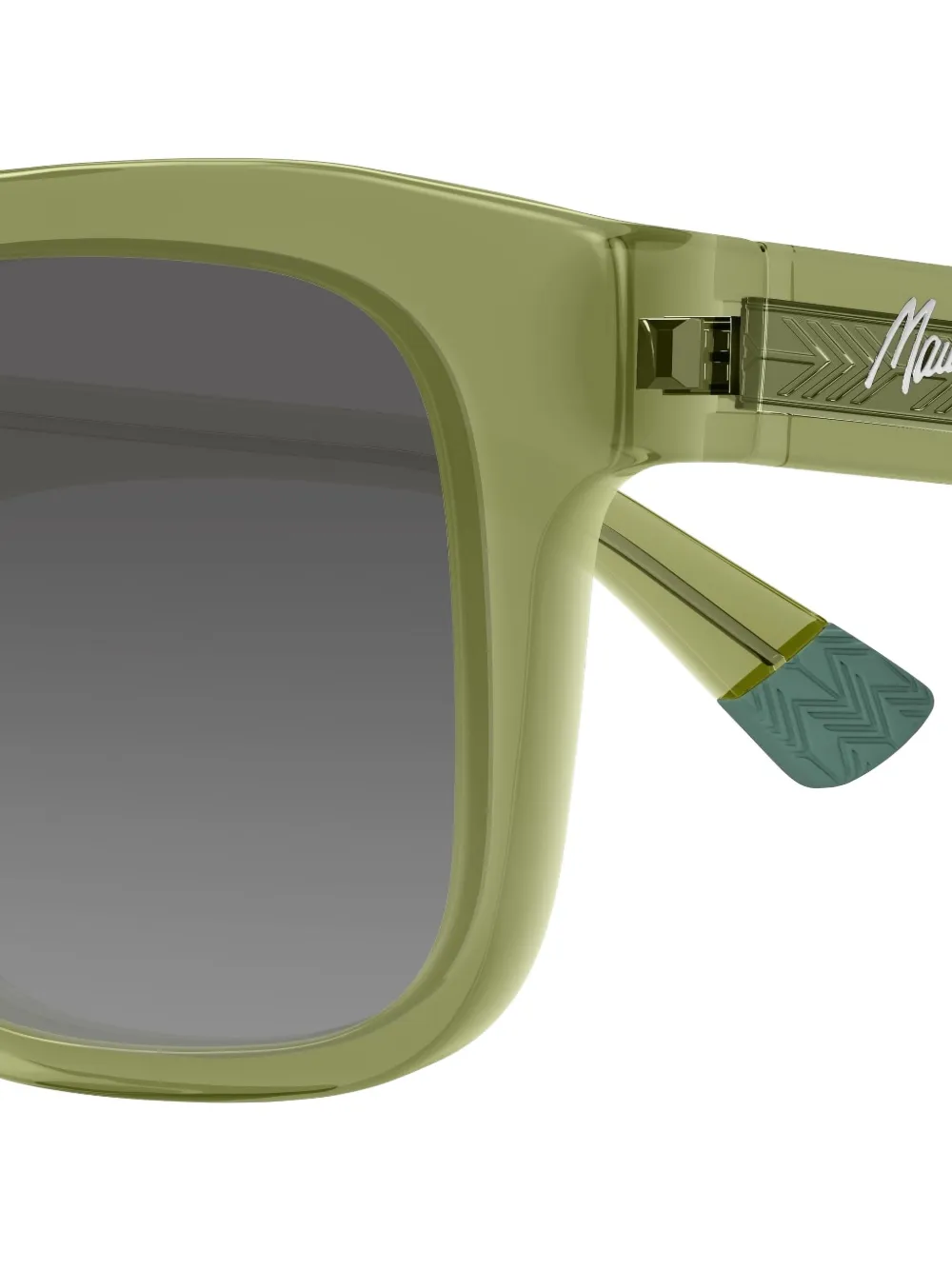 Maui Jim Maluhia zonnebril met vierkant montuur Groen