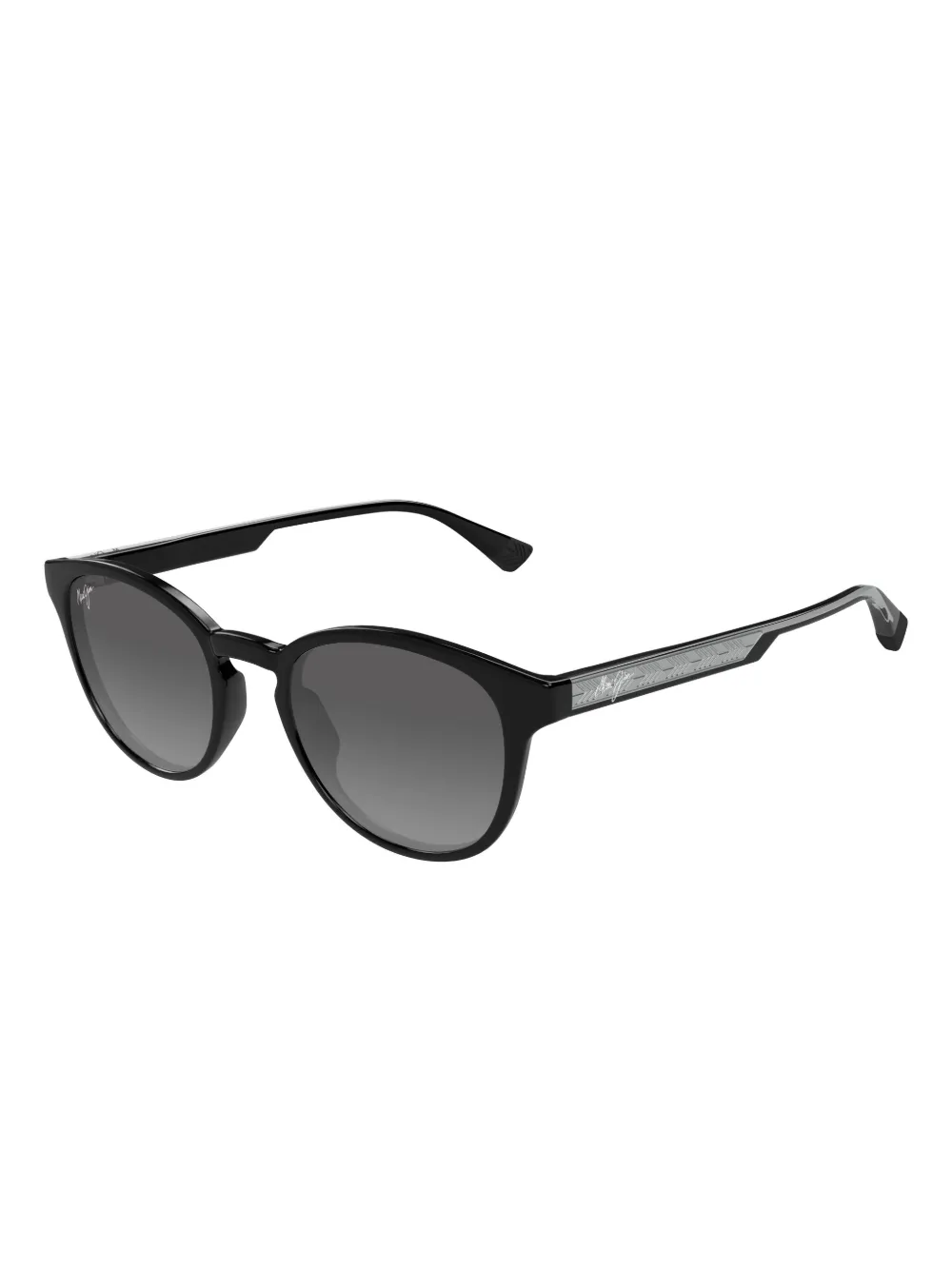 Maui Jim Hiehie zonnebril met rond montuur Zwart