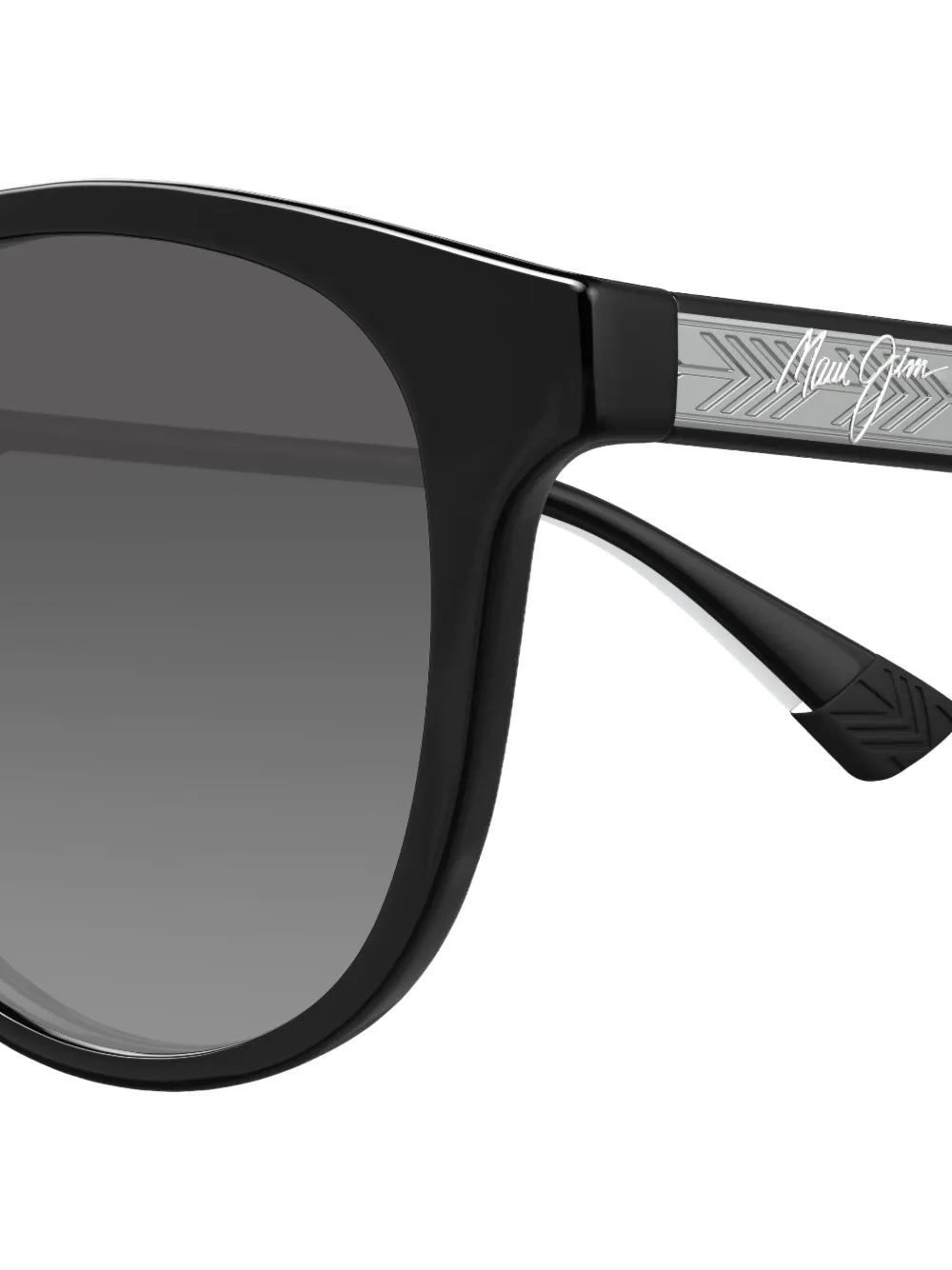 Maui Jim Hiehie zonnebril met rond montuur Zwart
