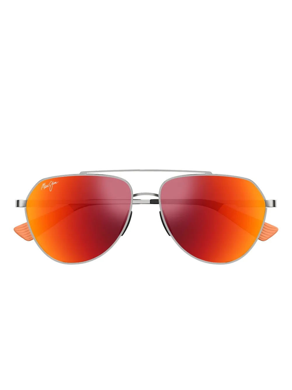 Maui Jim 17 Hawaii Lava Waiwai Shiny Light Ruthenium Acetate Sunglasses In Brown