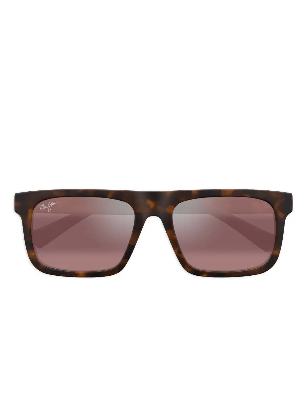 Maui Jim Zonnebril met vierkant montuur Bruin
