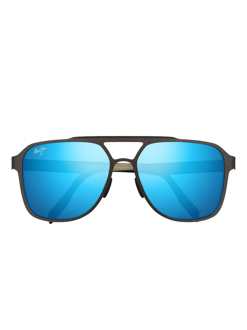Maui Jim 2nd Reef Square-frame Sunglasses In Blue
