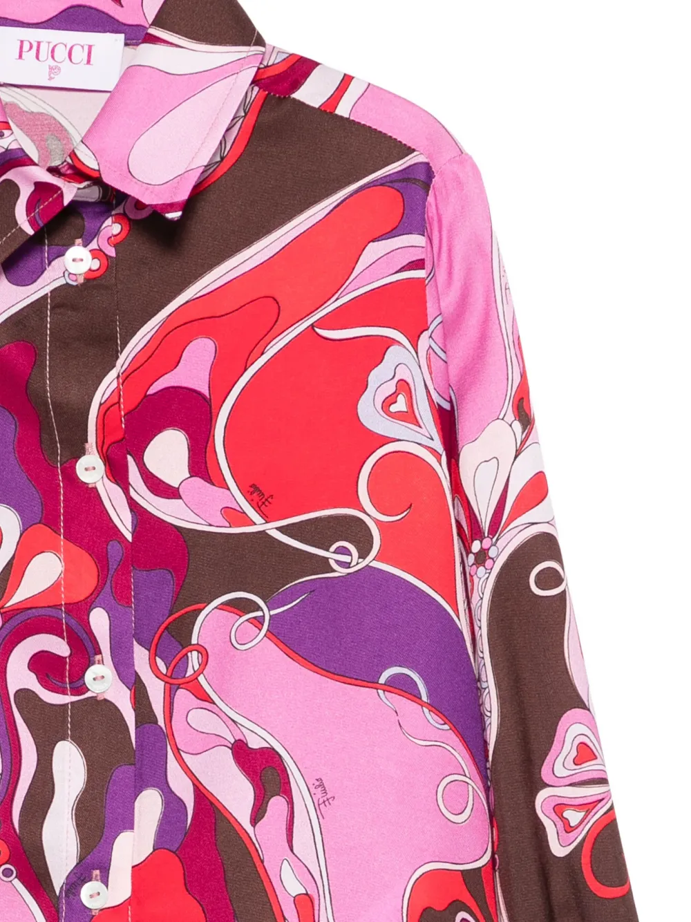 PUCCI Junior printed shirt Roze